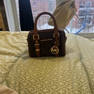 Michael Kors Dark Brown Satchel Bedford Legacy